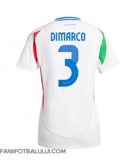 Italia Federico Dimarco #3 Echipament de Fotbal Replică European 2024 Femei Deplasare